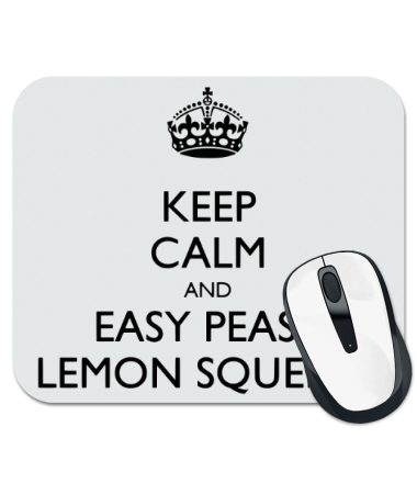 Коврик для мыши Keep calm and lemon squeezy!