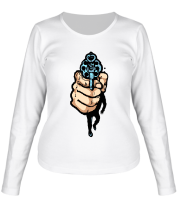 Женская футболка длинный рукав Пистолет фото