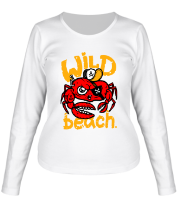 Женская футболка длинный рукав Wild beach фото