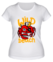 Женская футболка Wild beach фото