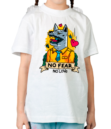Детская футболка No fear, no love