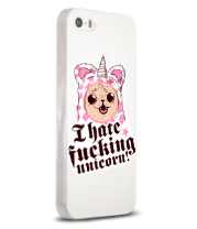 Чехол для iPhone I hate fucking unicorn! фото