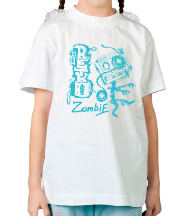 Детская футболка Ретро зомби