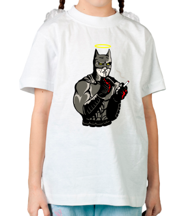 Детская футболка Бэтмен  курит