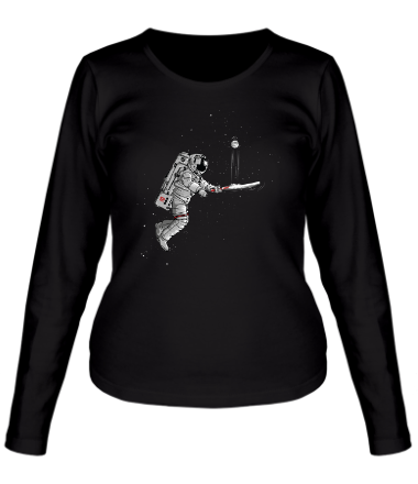 Женская футболка длинный рукав Space cricket