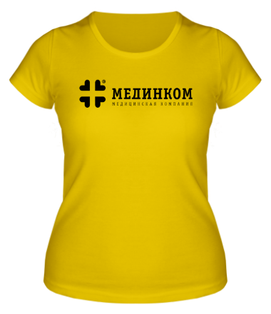 Женская футболка Мединком (лого)