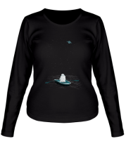 Женская футболка длинный рукав Космическая Одиссея
