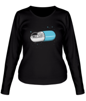Женская футболка длинный рукав Космическая капсула фото