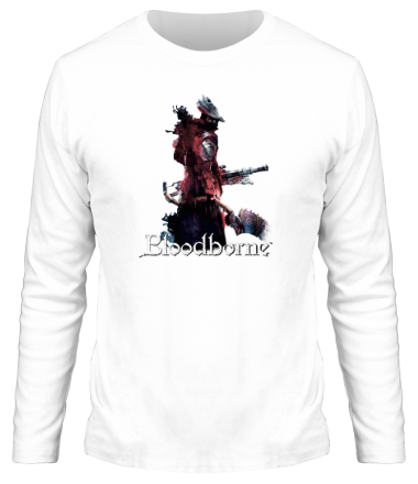 Мужская футболка длинный рукав Bloodborne art