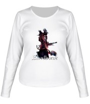 Женская футболка длинный рукав Bloodborne art фото