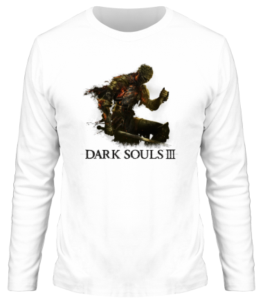 Мужская футболка длинный рукав Dark souls 3