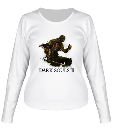 Женская футболка длинный рукав Dark souls 3