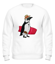 Толстовка без капюшона Пингвин сёрфер фото