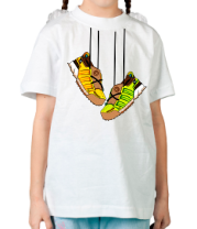 Детская футболка Кроссовки на шнурках