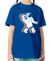 Детская футболка Космонавт с магнитофоном фото