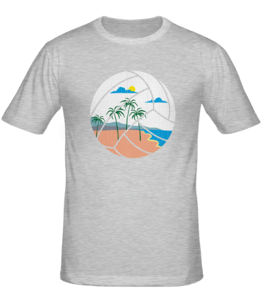 Мужская футболка Пляжный Волейбол