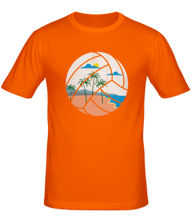 Мужская футболка Пляжный Волейбол