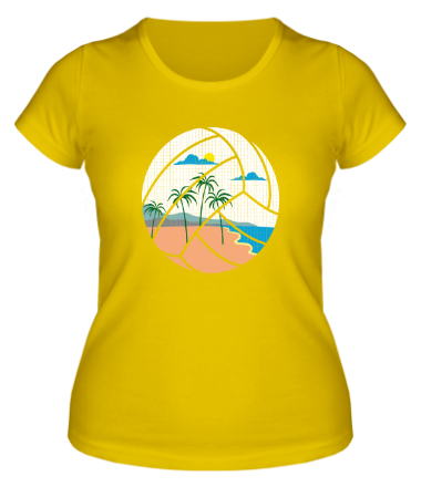 Женская футболка Пляжный Волейбол