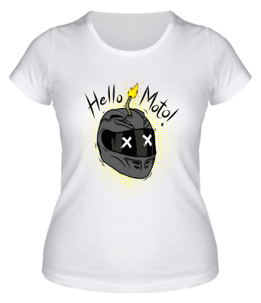 Женская футболка Hello Moto