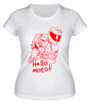 Женская футболка Привет Мото