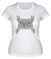 Женская футболка Голова совы фото