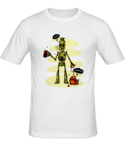 Мужская футболка Робот с собачкой фото