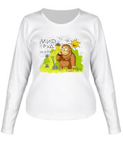 Женская футболка длинный рукав Майский отдых фото