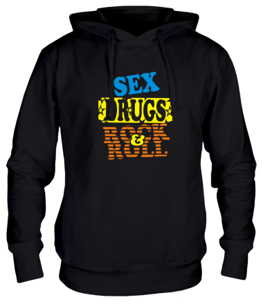 Толстовка худи Sex Drugs Rock'n'Roll