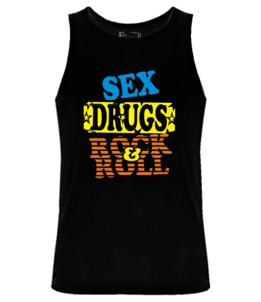Мужская майка Sex Drugs Rock'n'Roll