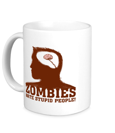 Кружка Zombie Hate stupid people