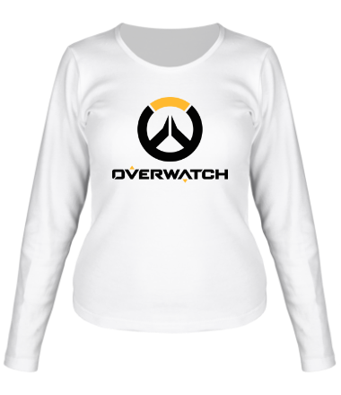 Женская футболка длинный рукав Overwatch (логотип)