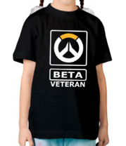 Детская футболка Overwatch beta veteran фото