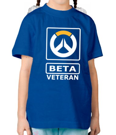 Детская футболка Overwatch beta veteran