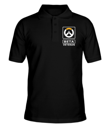 Мужская футболка поло Overwatch beta veteran