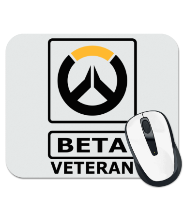 Коврик для мыши Overwatch beta veteran