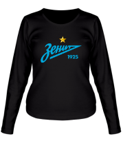 Женская футболка длинный рукав ФК Зенит (золотая звезда) фото