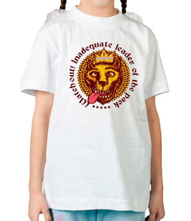 Детская футболка Волк с короной