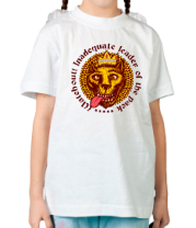 Детская футболка Волк с короной фото
