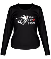 Женская футболка длинный рукав AMX 12t Viva la France фото