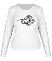 Женская футболка длинный рукав Танк Чаффи фото