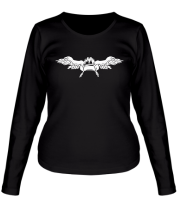 Женская футболка длинный рукав Крылья танкиста фото