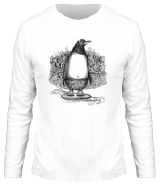 Мужская футболка длинный рукав Пляжный пигнвин