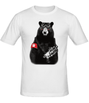 Мужская футболка Медведь Бунтарь фото