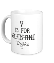 Кружка V значит Vodka фото