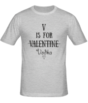 Мужская футболка V значит Vodka фото