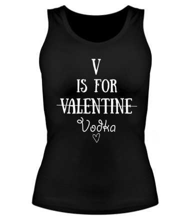Женская майка борцовка V значит Vodka