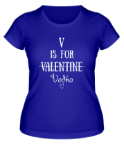 Женская футболка V значит Vodka фото