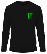 Мужская футболка длинный рукав Monster Energy (logo) фото