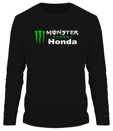 Мужская футболка длинный рукав Monster Energy Honda