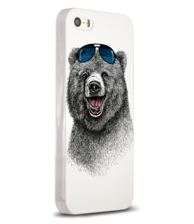 Чехол для iPhone Счастливый Медведь
